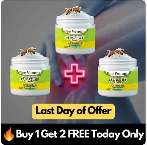 Bee Venom Joint & Bone Pain Relief Cream (BUY 1 GET 2 FREE)